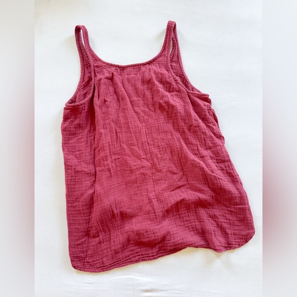 Cloth & Stone Red Gauzy Tank size M - Picture 2 of 3